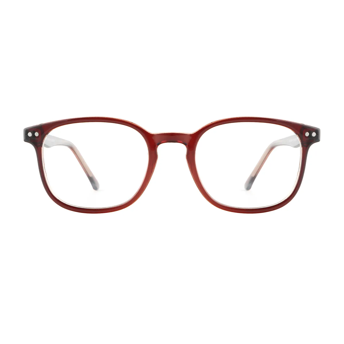 Business Square Amber  Reading Glasses for Women & Men