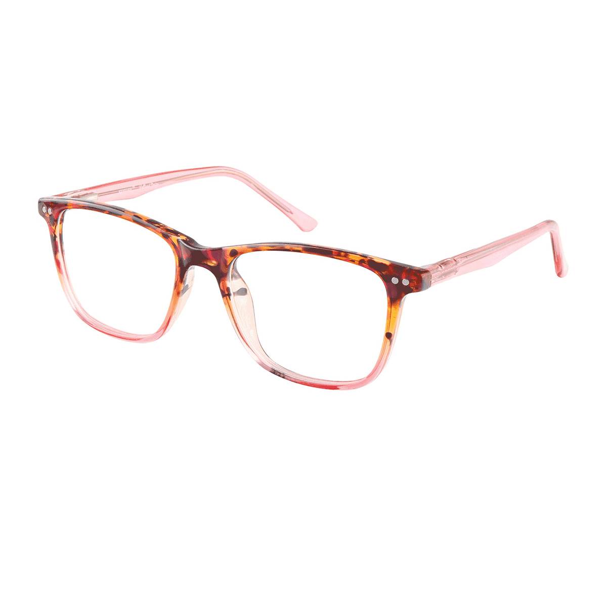 Feliciano - Square Pink-Demi Reading Glasses for Men & Women