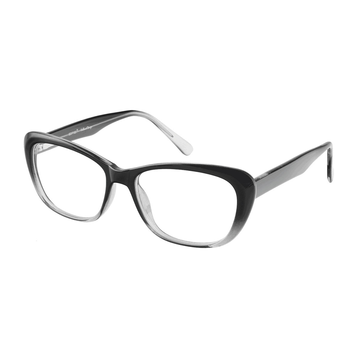 Petra - Square Gradient-Black Reading Glasses for Women