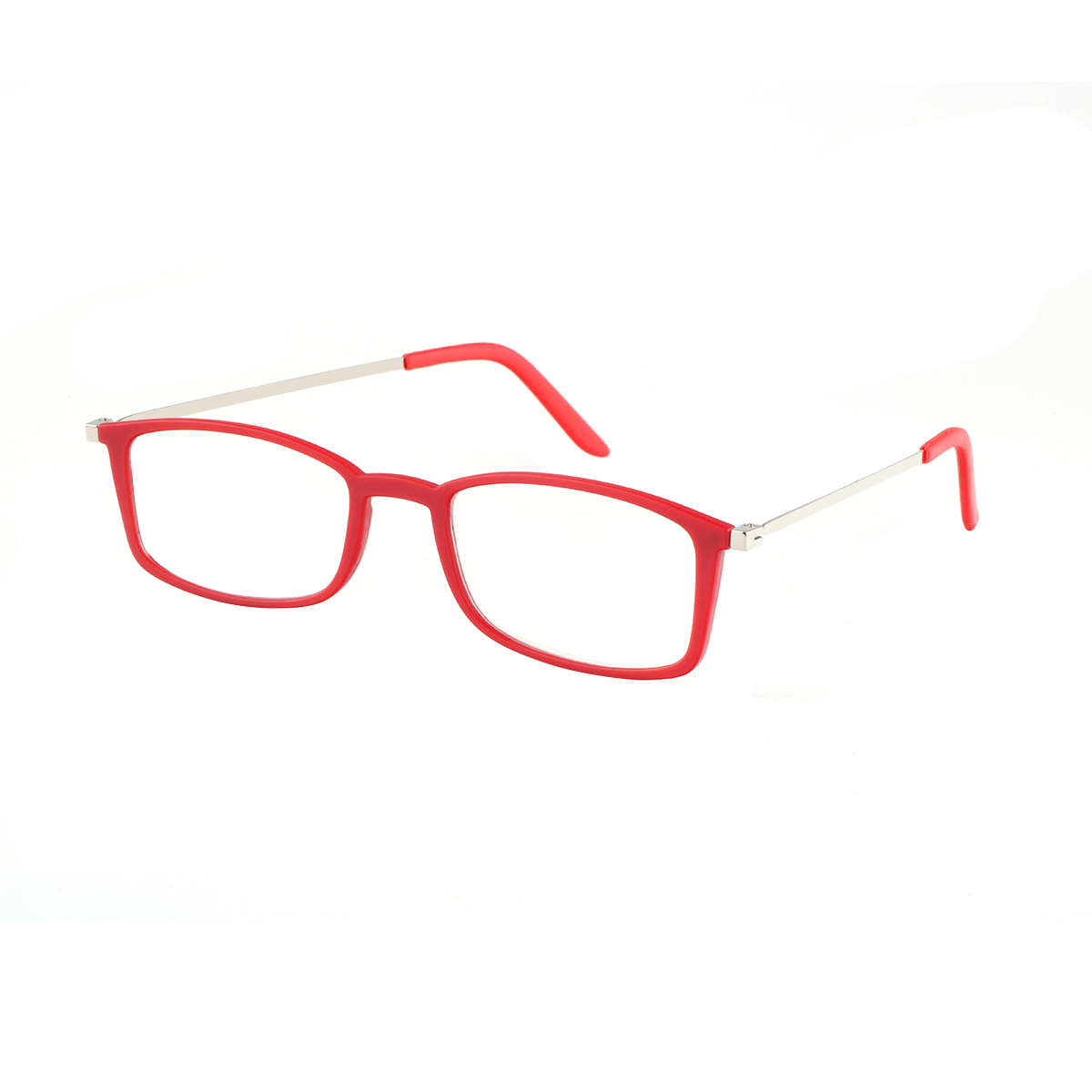 Naxos - Rectangle Red-gold Reading Glasses for Men & Women