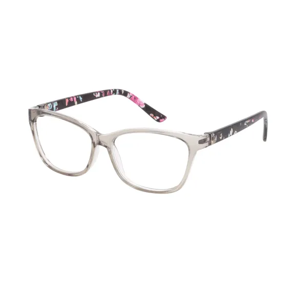 square gray-floral reading glasses