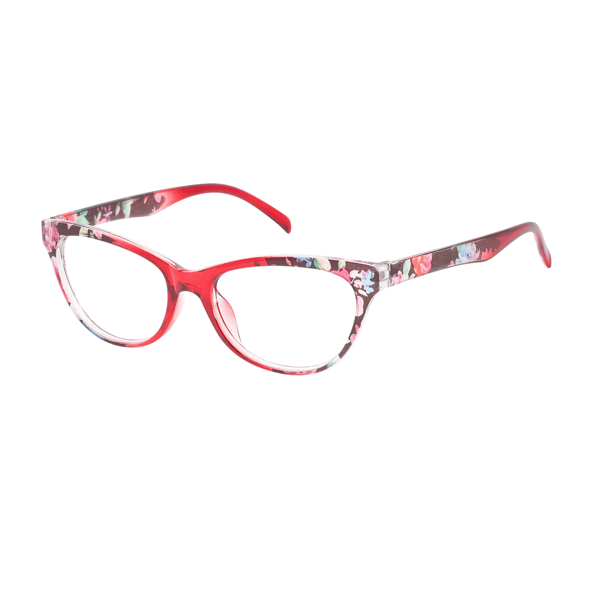 Bonnie - Cat-eye Red Reading Glasses for Women
