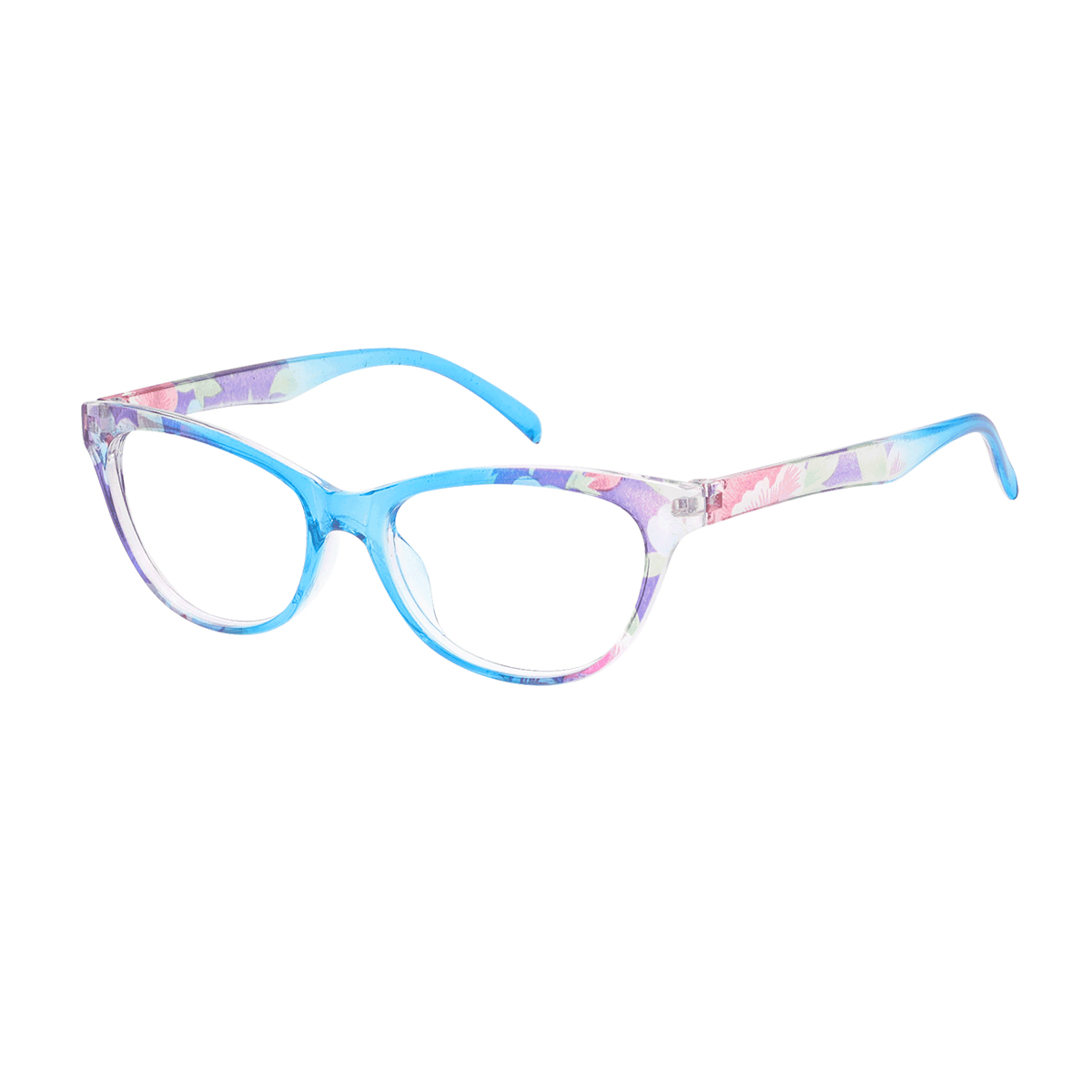 Bonnie - Cat-eye Blue Reading Glasses for Women