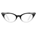 Darcey - Cat-eye Gradient-Black Reading Glasses for Women