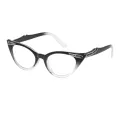 Darcey - Cat-eye White Reading Glasses for Women