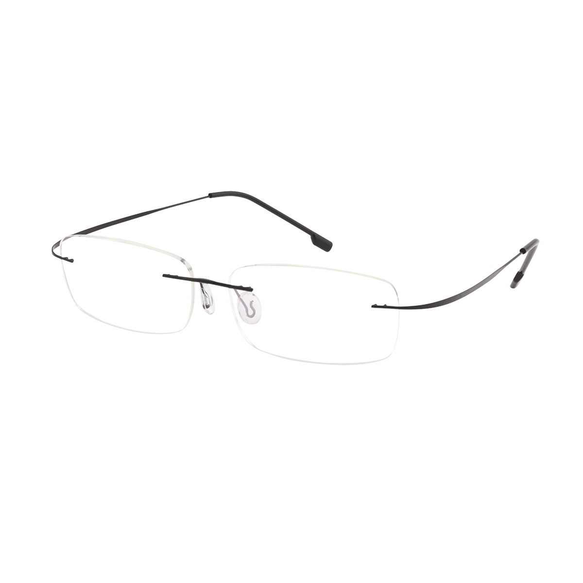 Morrow - Rectangle Black Reading Glasses for Men
