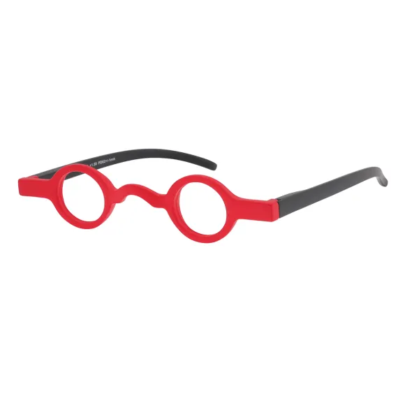 round red-black reading glasses