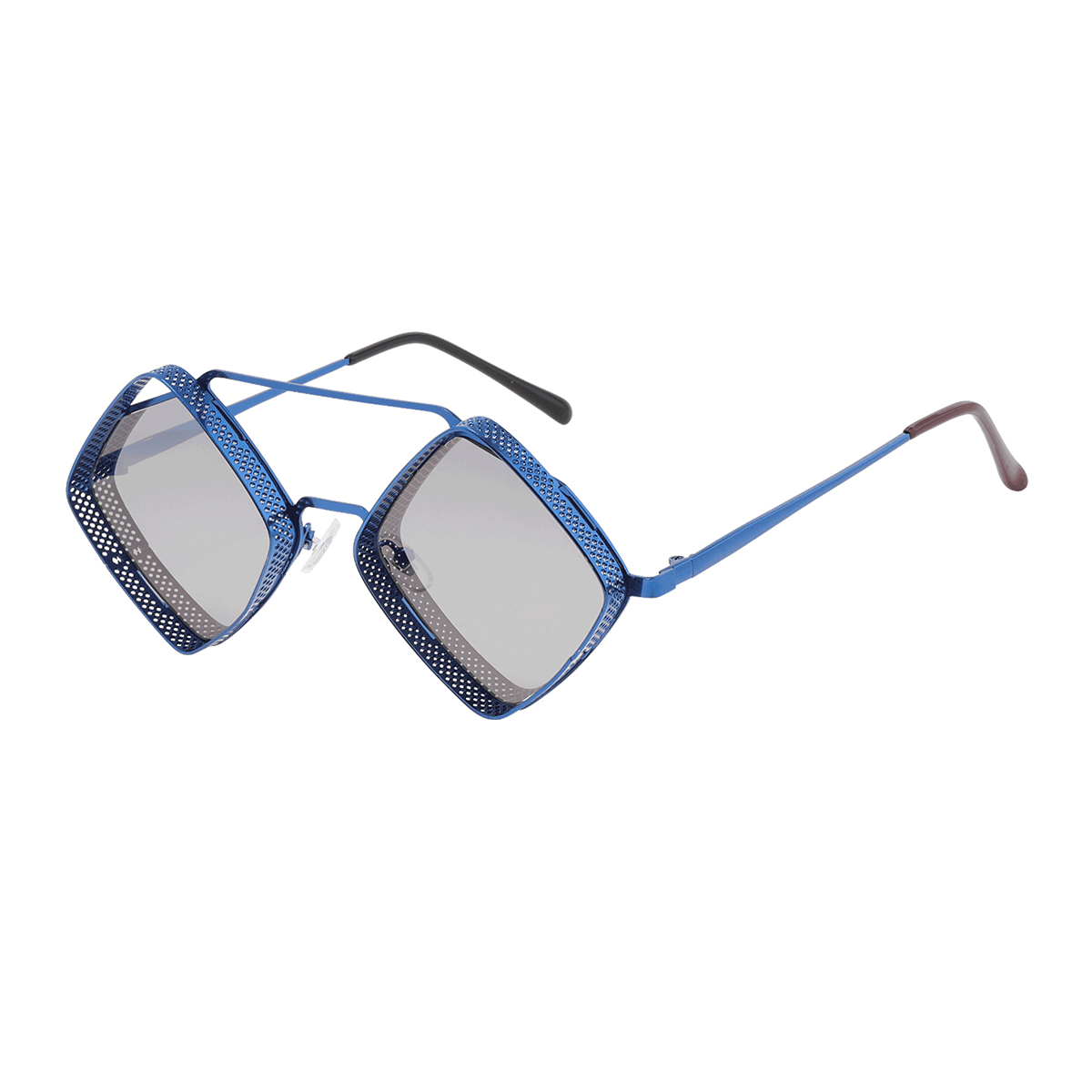 Bonny - Geometric Blue Reading Glasses for Men & Women