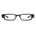 Moran - Rectangle Black Reading Glasses for Men