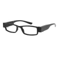 Moran - Rectangle Black Reading Glasses for Men