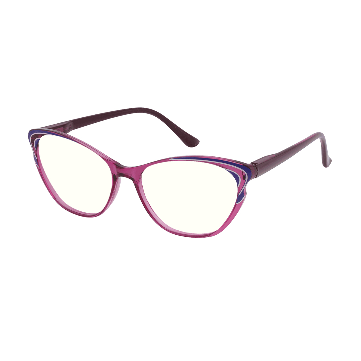 Bubar - Cat-eye Purple Reading Glasses for Women