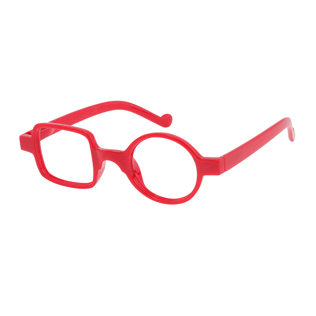 Meeks - Geometric Red Reading Glasses for Men & Women