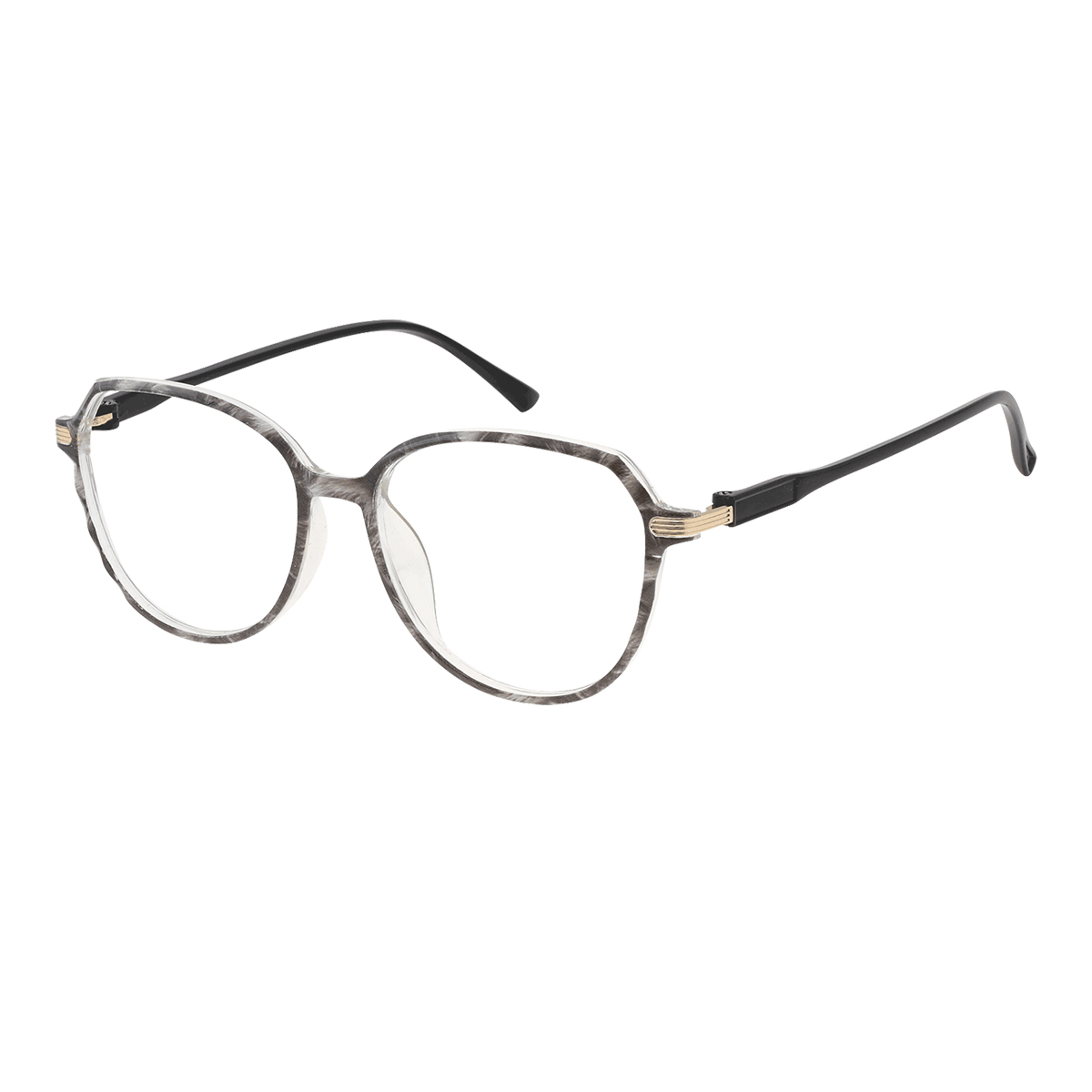 Carnea - Cat-eye Black-Gray Reading Glasses for Women