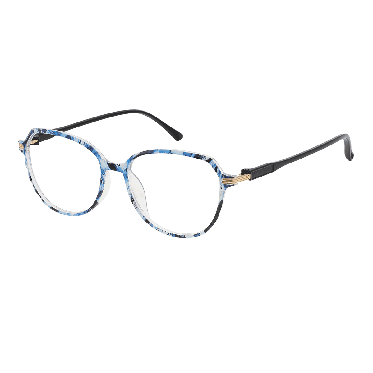 Carnea - Cat-eye Black-Blue Reading Glasses for Women