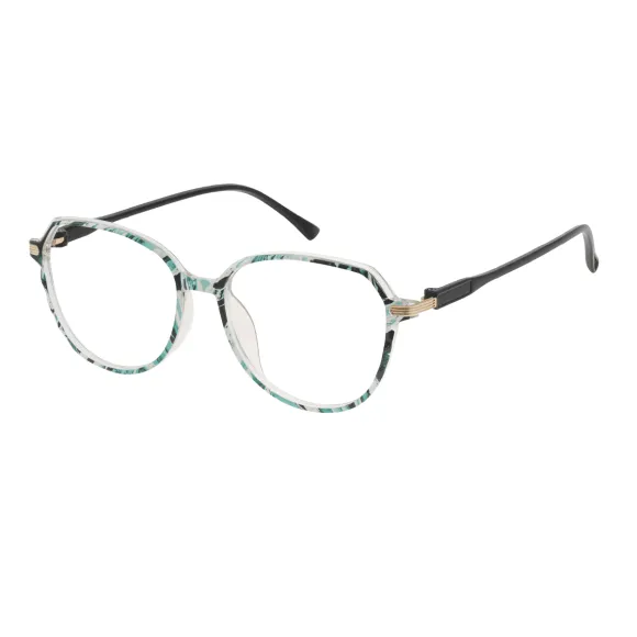 cat-eye green-black reading glasses