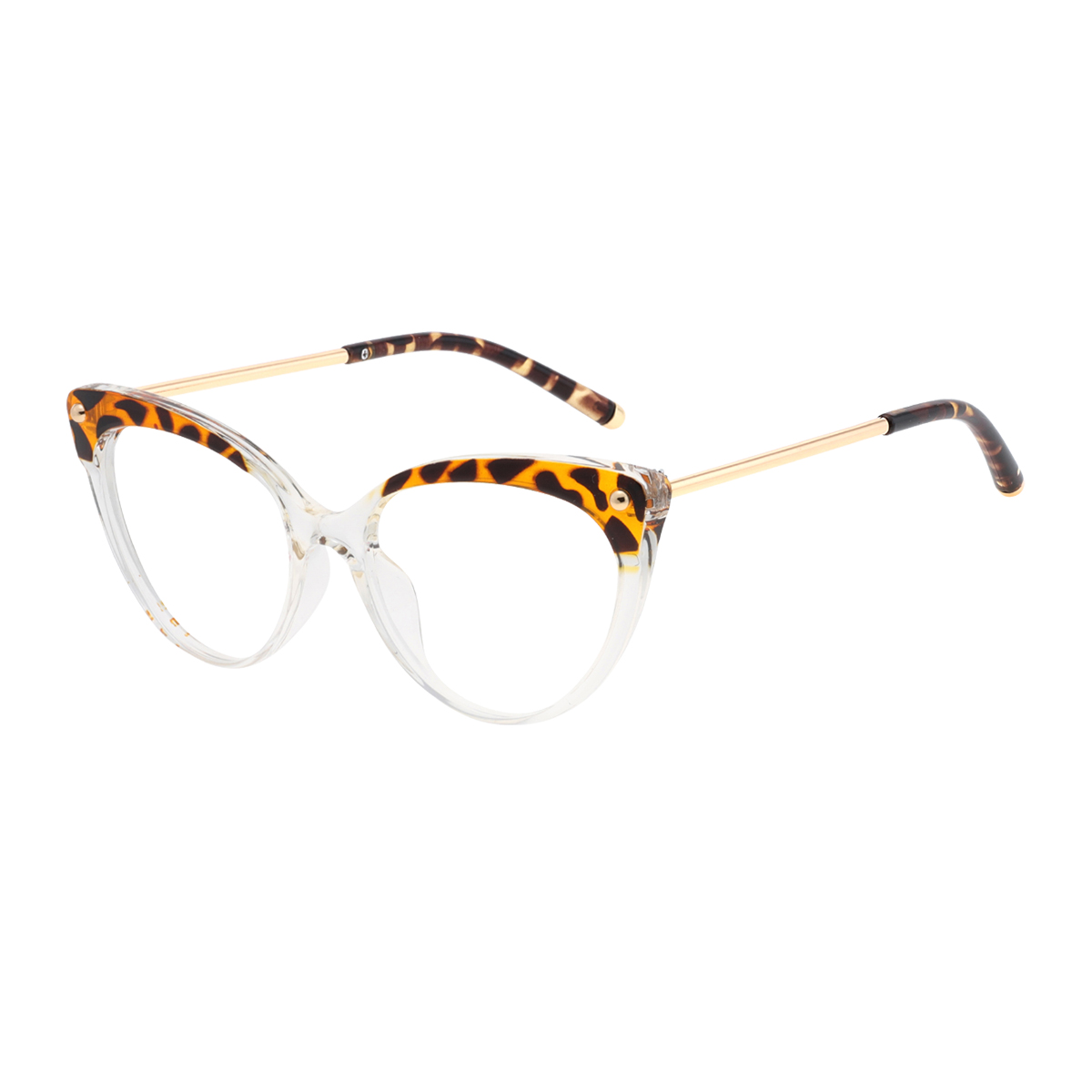 Lang - Cat-eye White-Demi Reading Glasses for Women