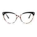 Lang - Cat-eye White-Demi Reading Glasses for Women