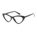 Xavier - Cat-eye Black Reading Glasses for Women