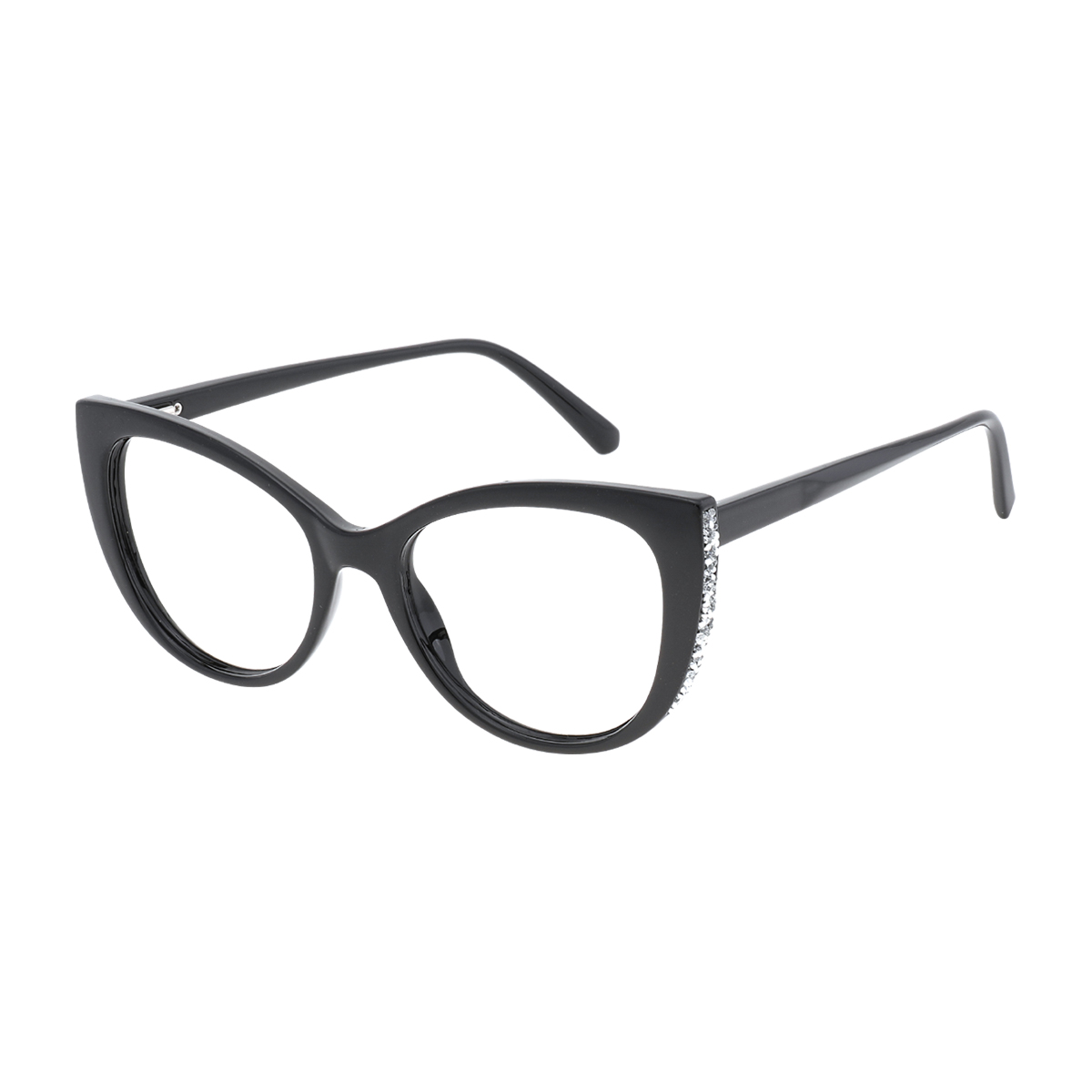 Graces - Cat-eye Black Reading Glasses for Women