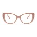 Graces - Cat-eye Fleshcolor Reading Glasses for Women