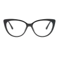 Allenby - Cat-eye Transparent-tea Reading Glasses for Women