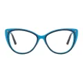 Anthele - Cat-eye Brown-Khaki Reading Glasses for Women