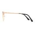Carolyn - Browline Pink-gold Reading Glasses for Women