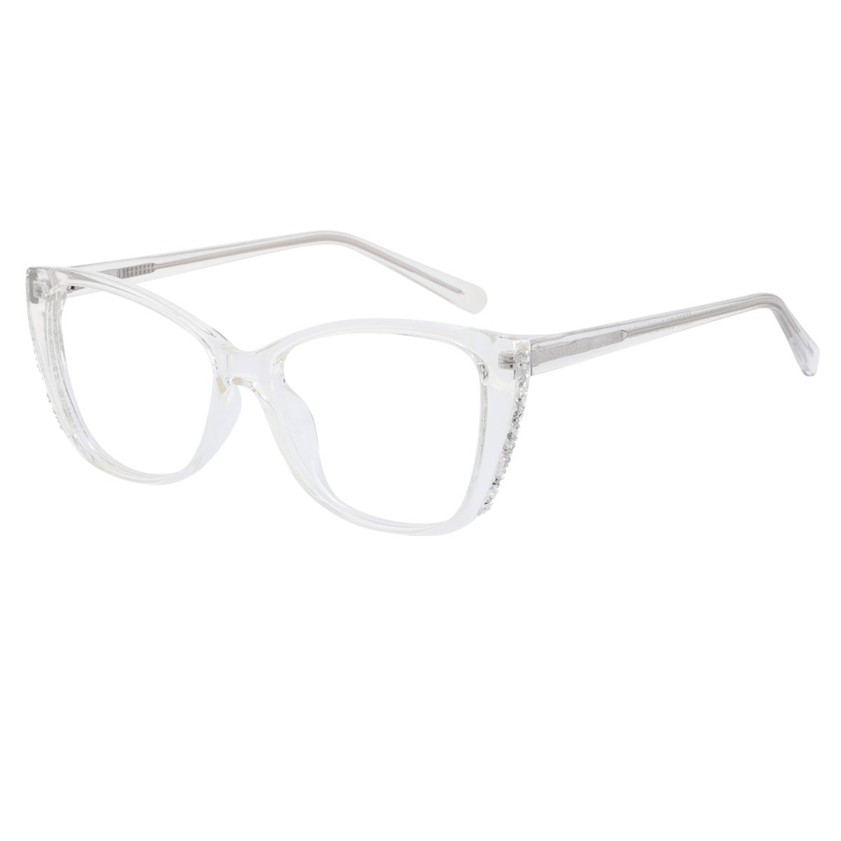 Cathie - Square Transparent Reading Glasses for Women