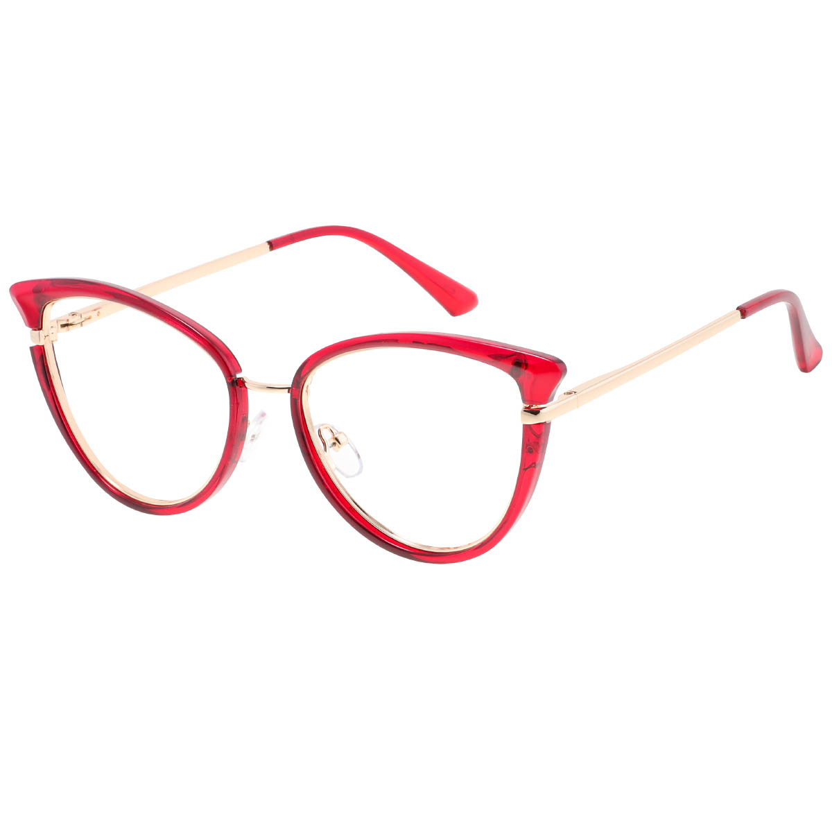 Barcelona - Cat-eye Red Reading Glasses for Women