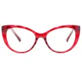 Briseis - Cat-eye Transparent Reading Glasses for Women
