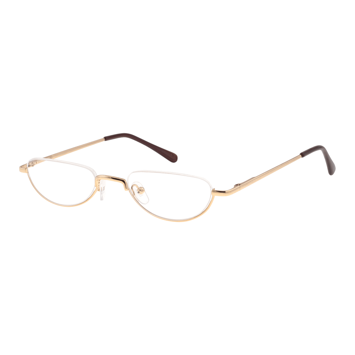 Canyon - Oval Gold Reading Glasses for Men & Women