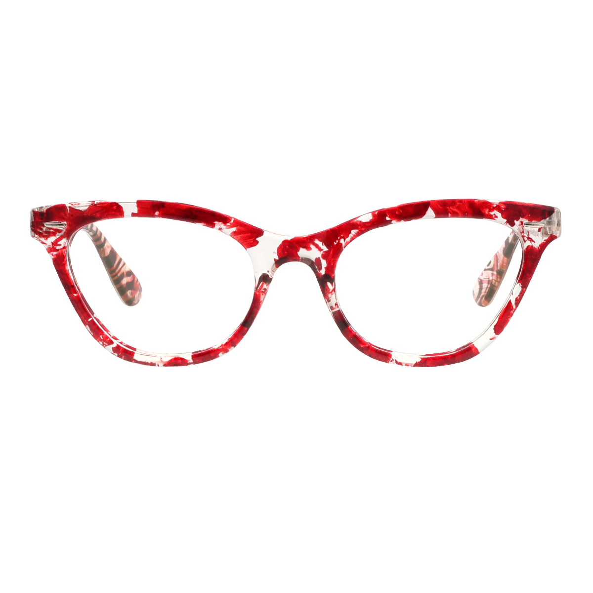 cat-eye red-demi reading-glasses