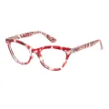 Dyme - Cat-eye Pink-Demi Reading Glasses for Women
