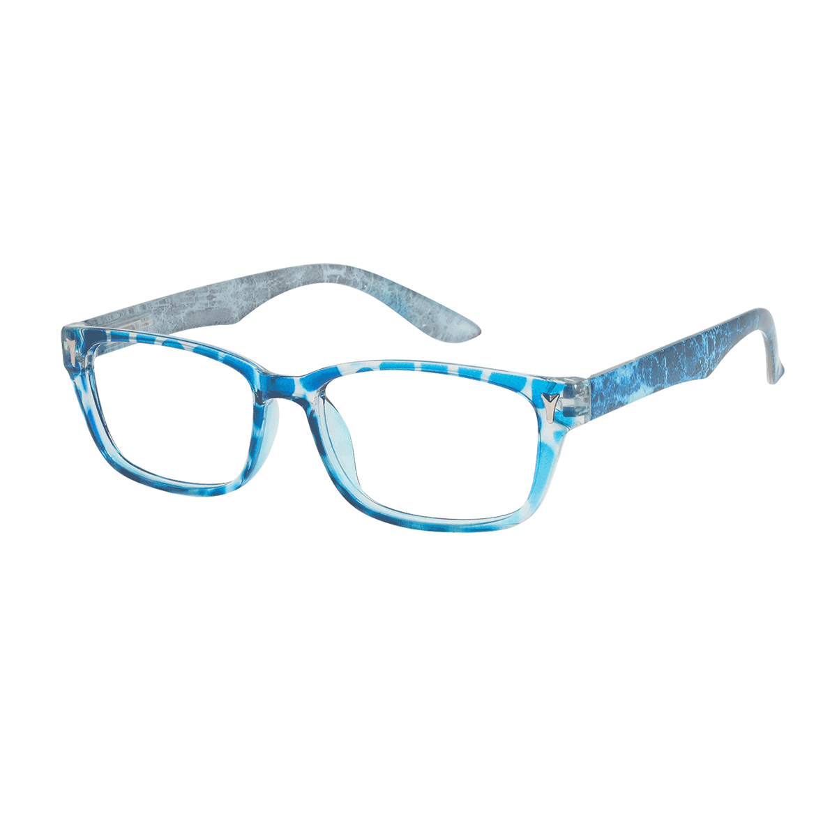 Biton - Square Blue Demi Reading Glasses for Men & Women