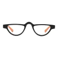 Ocytus - Geometric Black-Orange Reading Glasses for Men & Women