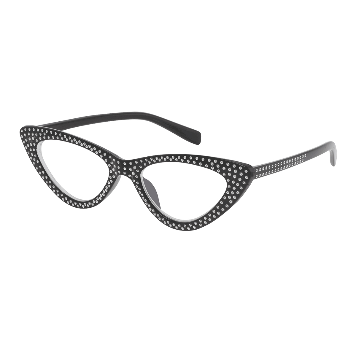 Cirta - Cat-eye Black Reading Glasses for Women