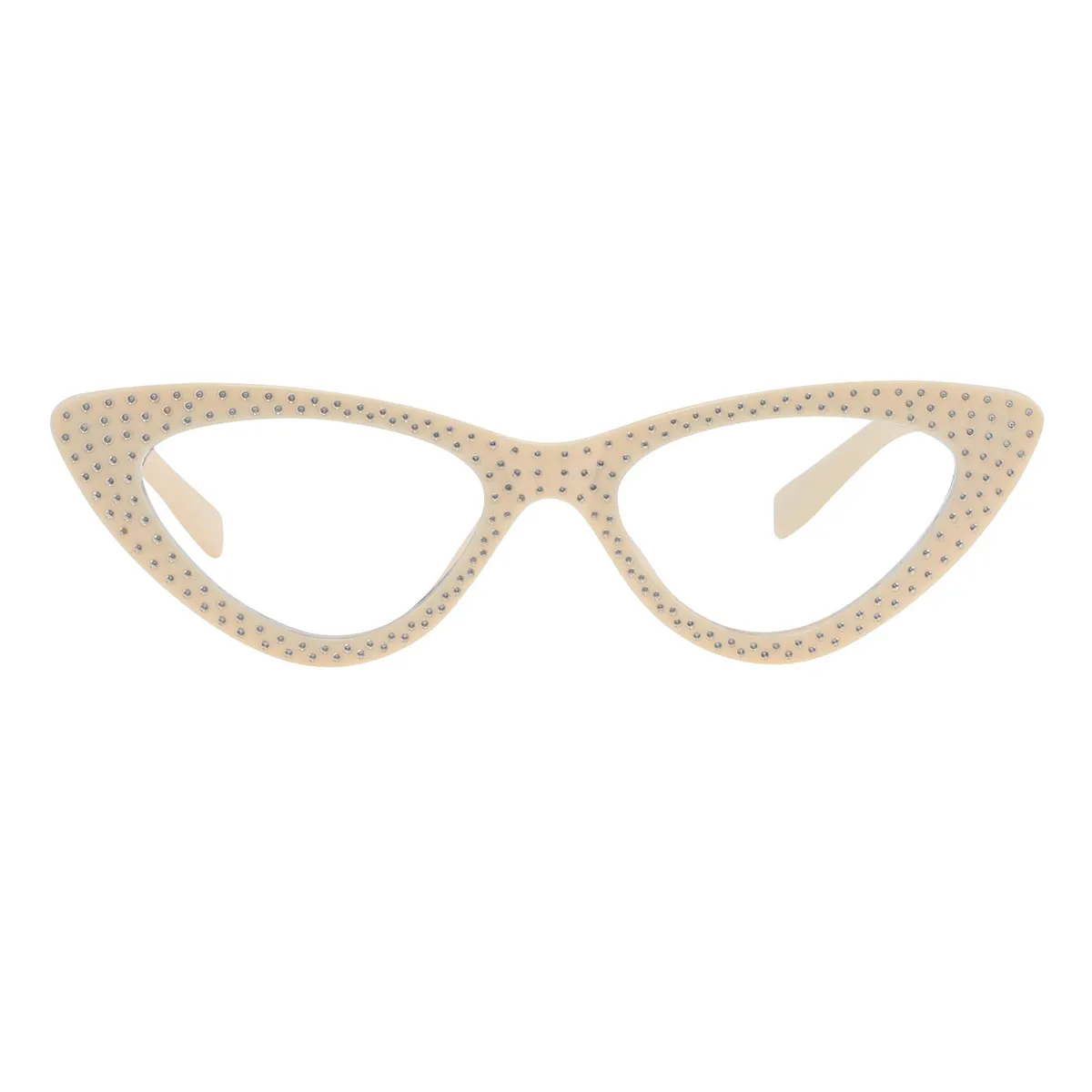 Fashion Cat-eye Cream-Colored  Reading Glasses for Women