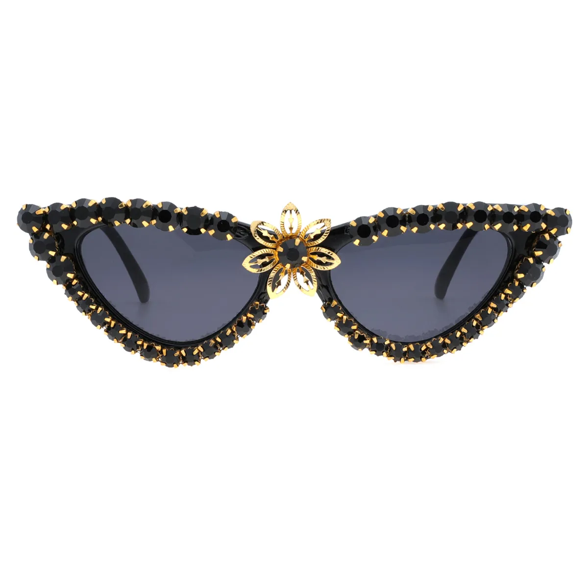 Fashion Cat-eye Black-diamonds  Reading Glasses for Women