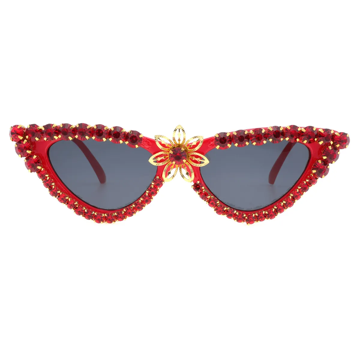 Fashion Cat-eye Red-diamonds  Reading Glasses for Women