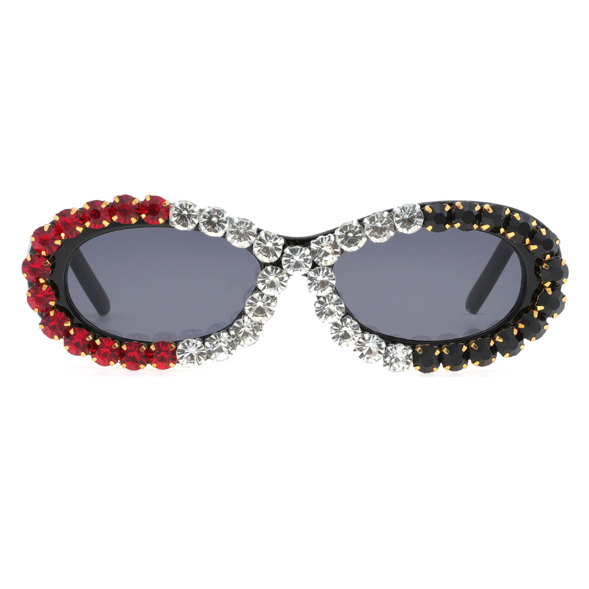 oval red-black reading-glasses
