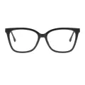 Tiryns - Square Transparent-tea Reading Glasses for Women