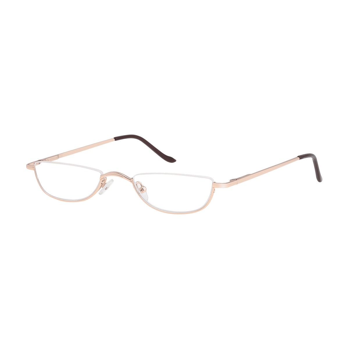 Daphnis - Rectangle Gold Reading Glasses for Men & Women