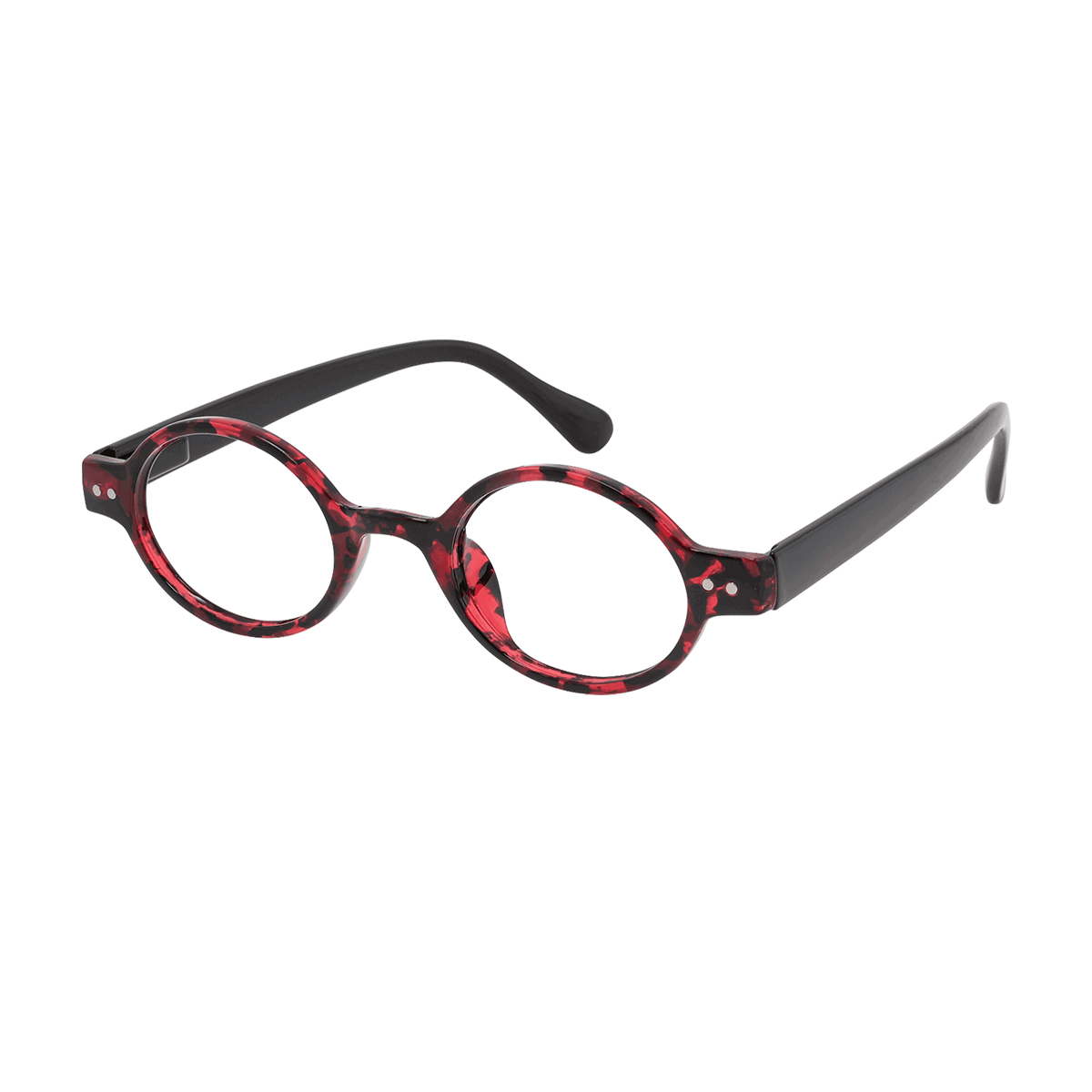 Hansel - Oval Red-Demi-Black Reading Glasses for Men & Women