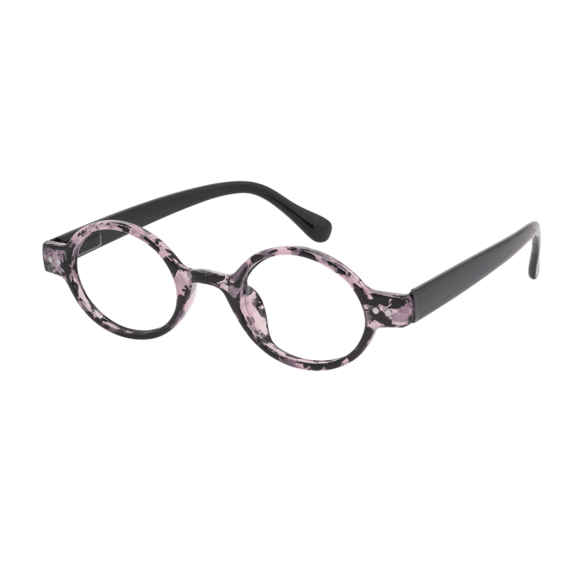 Hansel - Oval Pink-Demi-Black Reading Glasses for Men & Women