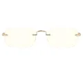 Winslow - Oval Silver Reading Glasses for Men