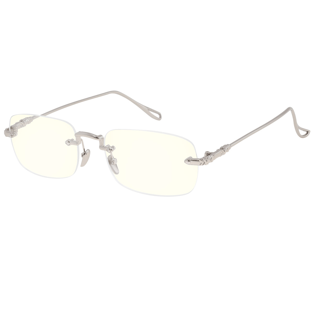 Winslow - Oval Silver Reading Glasses for Men