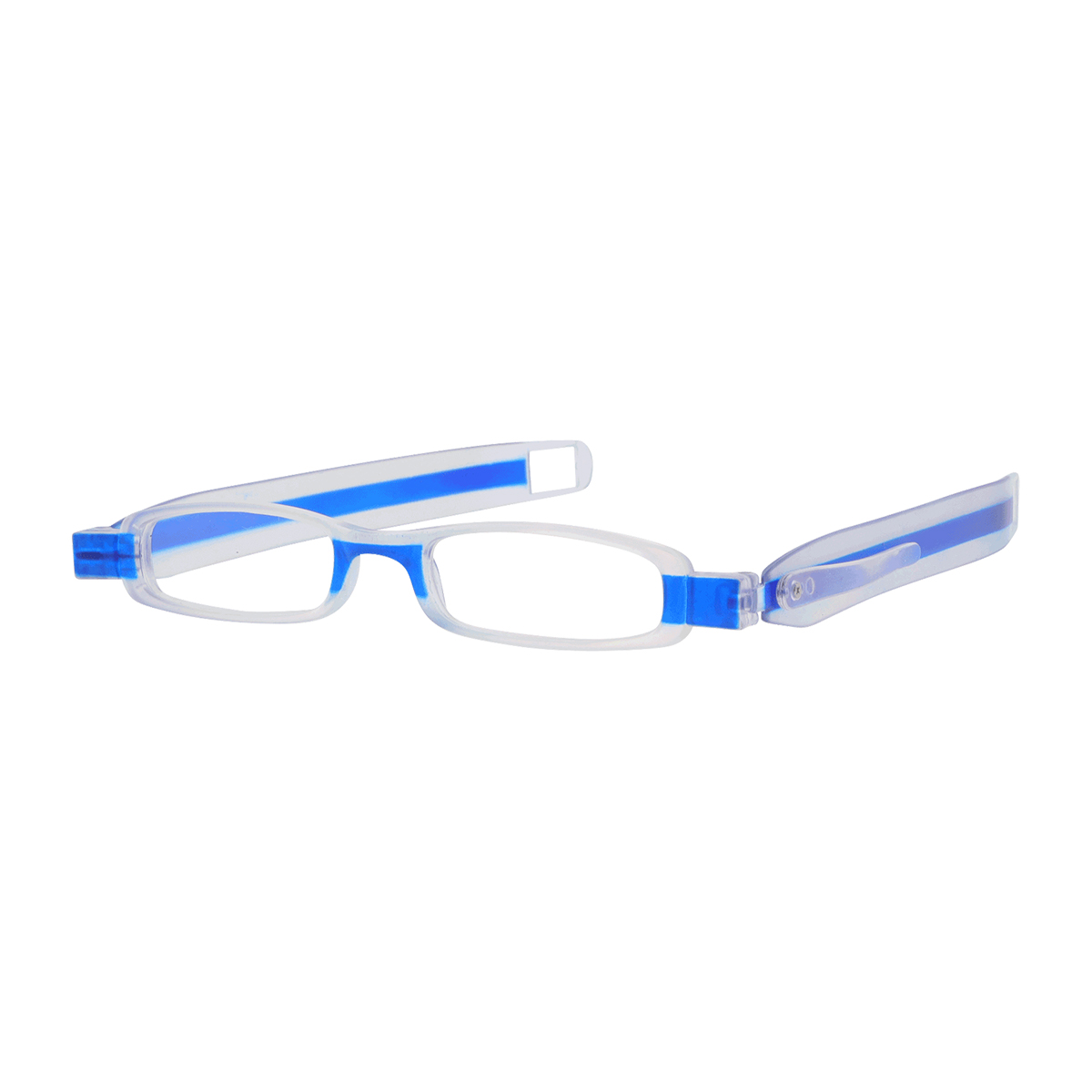 Smith - Rectangle Blue Reading Glasses for Men & Women
