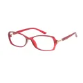 Audsley - Rectangle Pink Reading Glasses for Women