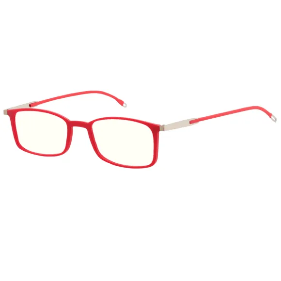 browline red reading glasses
