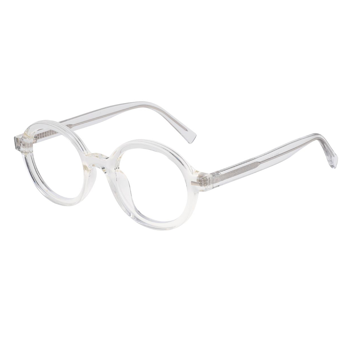 Ashplant - Round Transparent Reading Glasses for Men & Women
